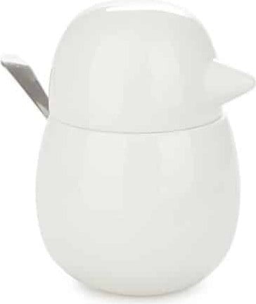 Balvi Suikerpot Birdie van porselein met lepel