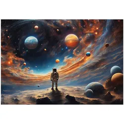 FOTOTAPETE Kinderzimmer Planeten Kosmos Tapete 200x140