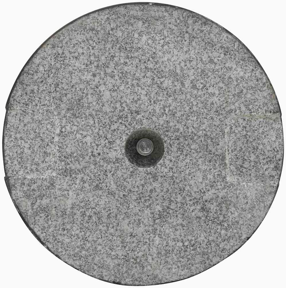 vidaXL Socle de parasol Granite 20 kg Rond Noir