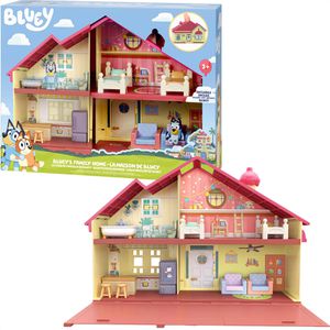 Moose-Toys Spielset Bluey 13024, ab 3 Jahre, Familienhaus inkl. Bluey-Figur, 12 Teile