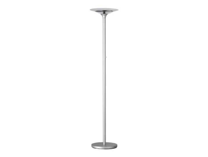 Unilux Variaglass Lampadaire LED 25W 3000 Lumens à Variation d'intensité Lumineuse 180 x 34 cm Gris métal