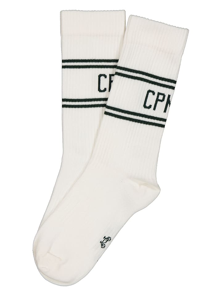 Copenhagen Studios Tennissocken in Weiß/ Grün - 39-42