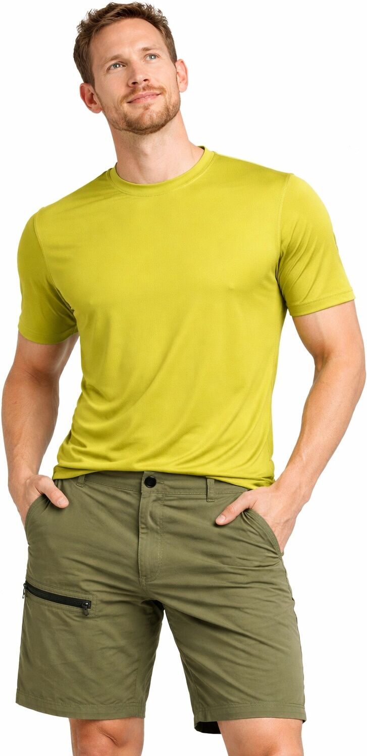 Funktionsshirt LPO "Mathias 2", Herren, Gr. L, gelb (841, oasisoasis), 94% Polyamid, 6% Elasthan, Shirts Funktionsshirt 841, oasisoasis L