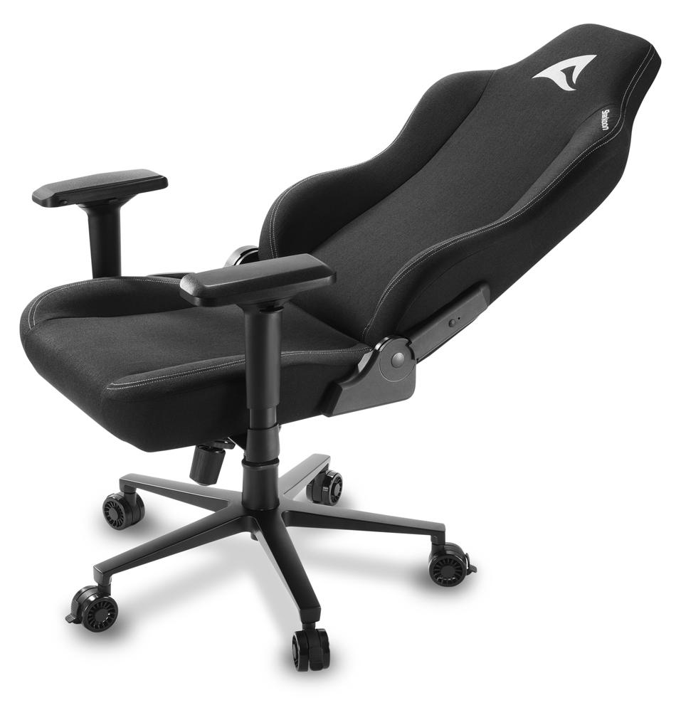 Sharkoon SKILLER SGS40 Fabric, Gepolsterter Sitz, Gepolsterte Rückenlehne, Schwarz, Schwarz, Stoff, Schaum, Stoff, Schaum
