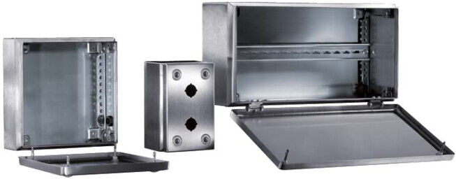 Rittal Boîtier de bouton-poussoir en acier inoxydable IP66, pour 1 bouton d=22,5 SM 2384.010 (2384010)