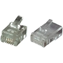 EFB 37516.1-100 Modular-Stecker RJ11 UTP, E-MO 6/4 SR, 100 Stück 375161100