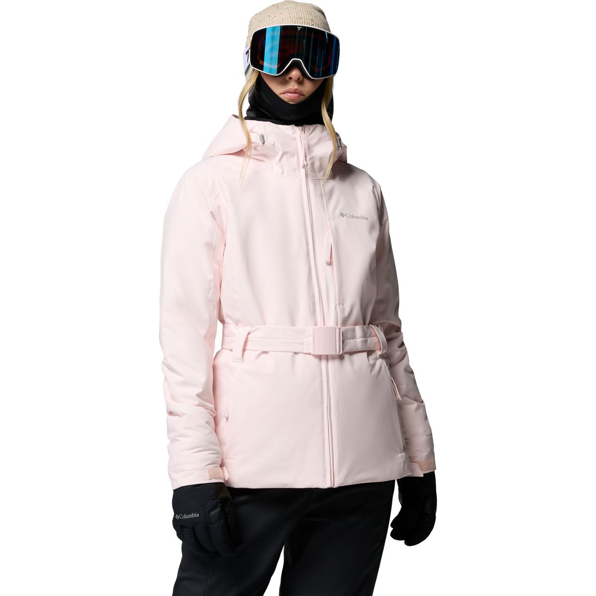 Columbia Women’s Ava Alpine Belted Insulated Waterproof Ski Jacket powder pink (697) L 217076-2170761-697-L