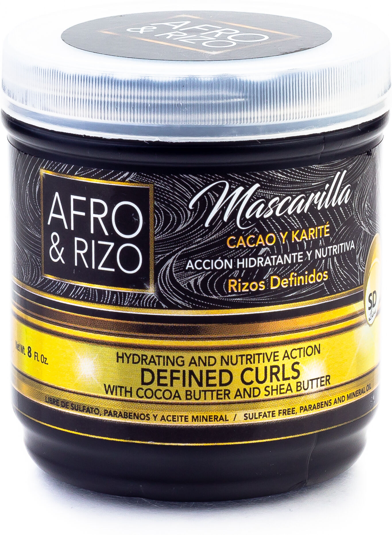 Afro and Rizo Haarmaske mit Kakao- und Sheabutter 236 ml