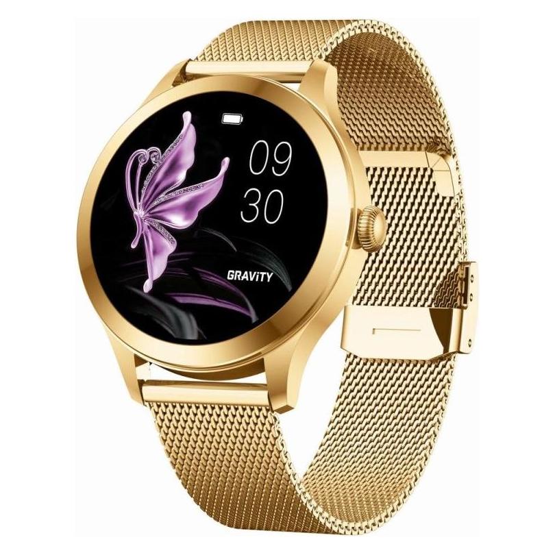 Gravity Smartwatch Smartwatch Biało-Złoty 2 Paski GT25-2 PRO (38 mm, ohne SIM) (GT25-2 PRO)