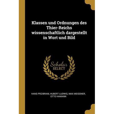 Klassen Und Ordnungen Des Thier-Reichs Wissenschaftlich Dargestellt in Wort Und Bild, Taschenbuch von Hans Przibram,Hubert Ludwig,Max Meissner,