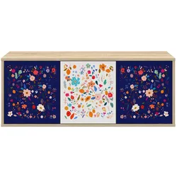 vidaXL, TV Möbel, Ramonita (Blumenmuster) (33 x 102 x 40 cm)