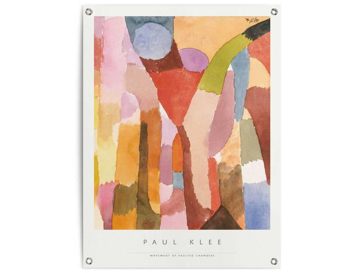 Poster REINDERS Paul Klee I , bunt (farbe bild(er): bunt), B:60cm H:80cm T:0,1cm, Leinwand, Bilder, Poster, Outdoor für Garten oder Balkon
