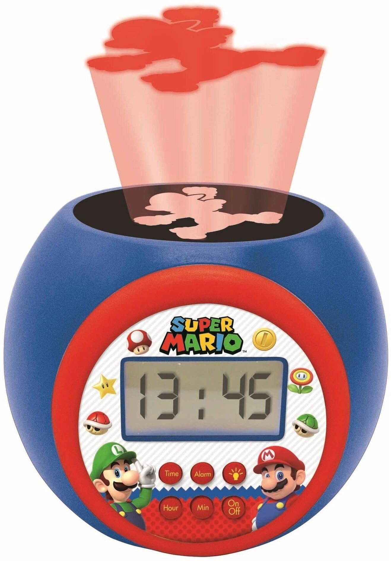 Kinderwecker LEXIBOOK "Mario", Baby, bunt (blau, rot), Wecker Kinderwecker blau, rot Einheitsgröße