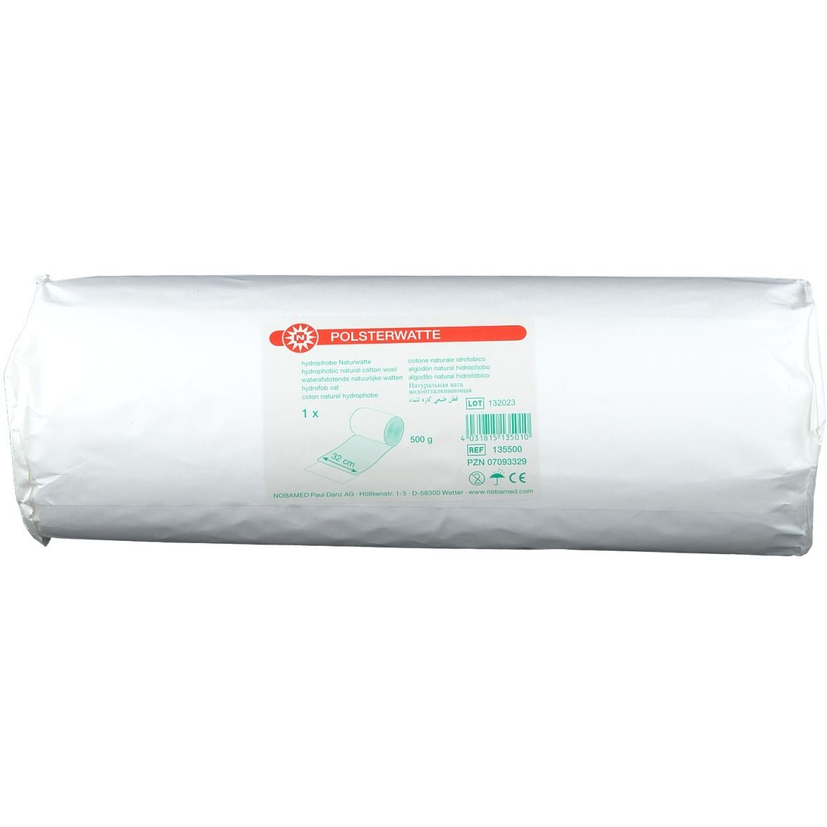 Polsterwatte Rolle 500 g Watte