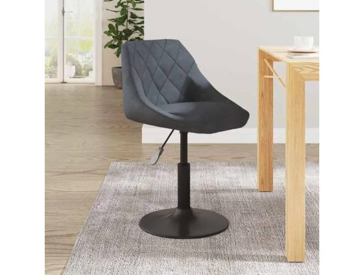 Molumvel Barhocker Samt - Höhenverstellbarer Tresenstuhl mit Lehne 360 Grad drehbar, Stabiles Stahlgestell, Modernes Design