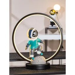 Dekolampe Apollo Ring USB türkis 33cm