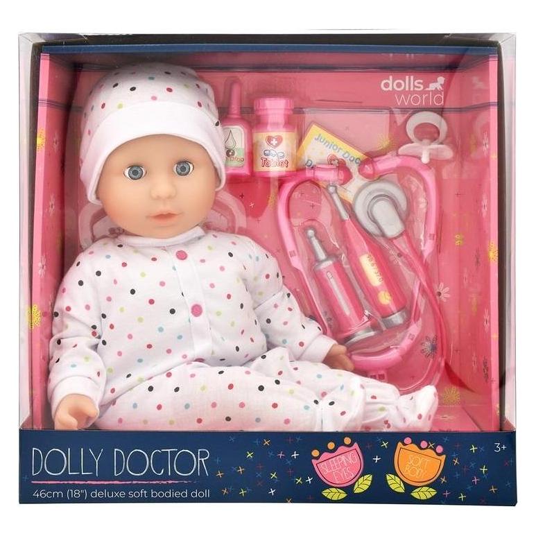 Dolls World Lalka Dolly Doctor 46cm (52396735)