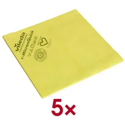 vileda PROFESSIONAL Mikrofasertücher r-MicronQuick 5 Stück gelb, 38x40 cm