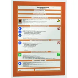DURABLE Magnetrahmen selbstklebend A4 orange
