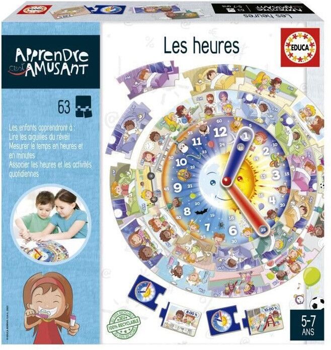 Les heures - Apprendre C'est Amusant - Educa