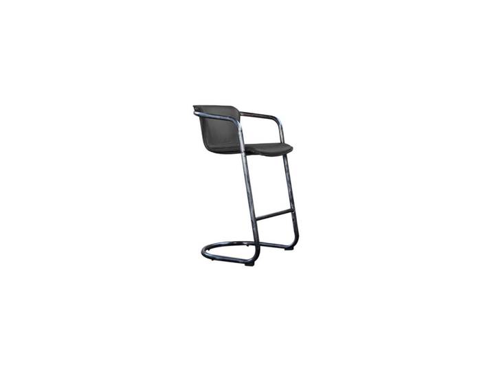Kawola Barhocker Trivia Grau Leder, 51x102x62 cm, Esszimmer, Barmöbel, Barhocker