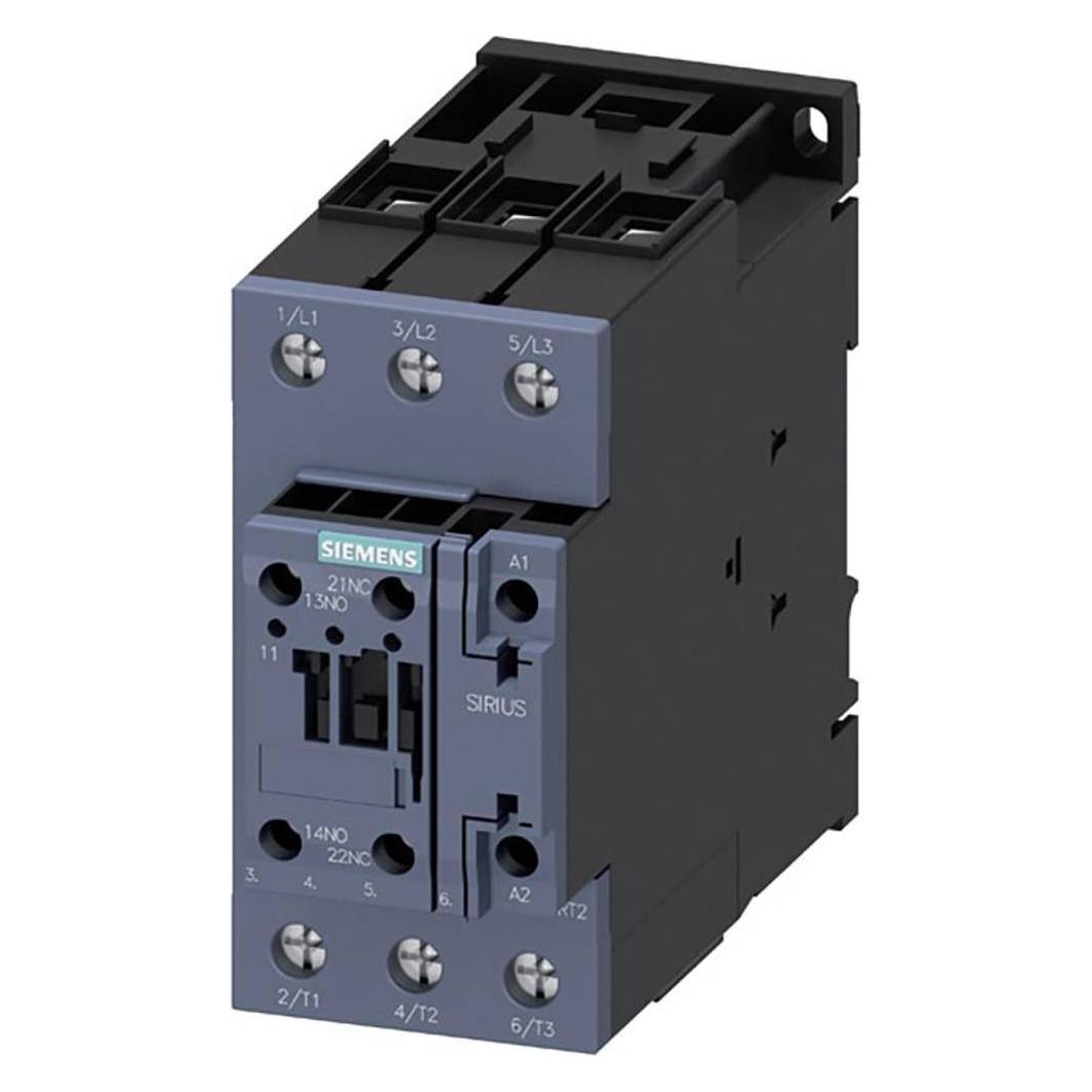 Siemens Contactor AC3 30KW 1NO+1NC 24V 3P S2 (3RT2037-1NB30)