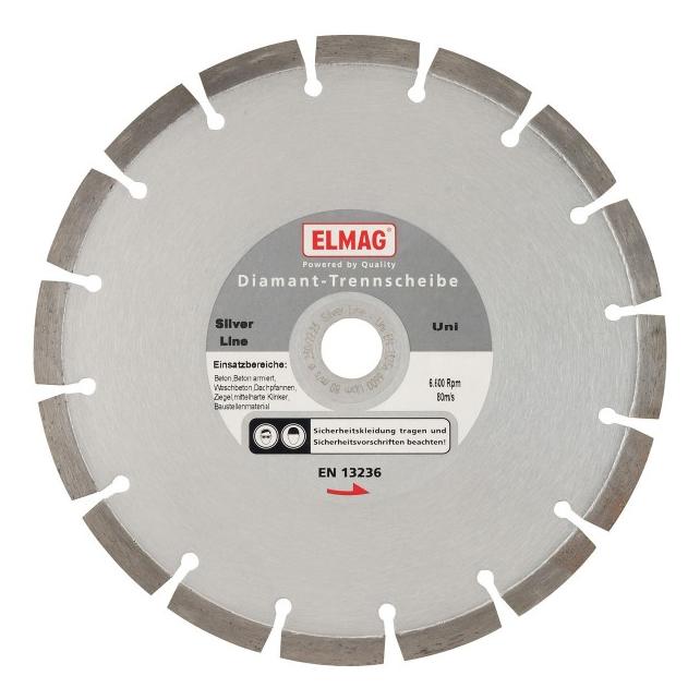 Elmag - Diamantscheibe 115 mm SILVER LINE - UNI Bohrung: 22,2 mm (61560)
