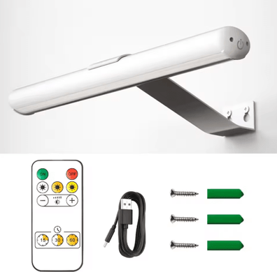 Inspire Picks Rechargeable Wireless Picture Light 4000mAh LED Art Display Wall Lamp With Remote Control 4000mah 330mm. 0 5w