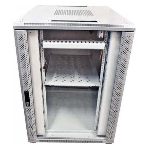 Allnet 19"Schrank 22HE B800/T1200mm GlastA r Lichtgrau SNB-Serie (ALL-SNB81222BDGrau) (22 HE, 19 Zoll Rack) (ALL-SNB81222BDGrau)