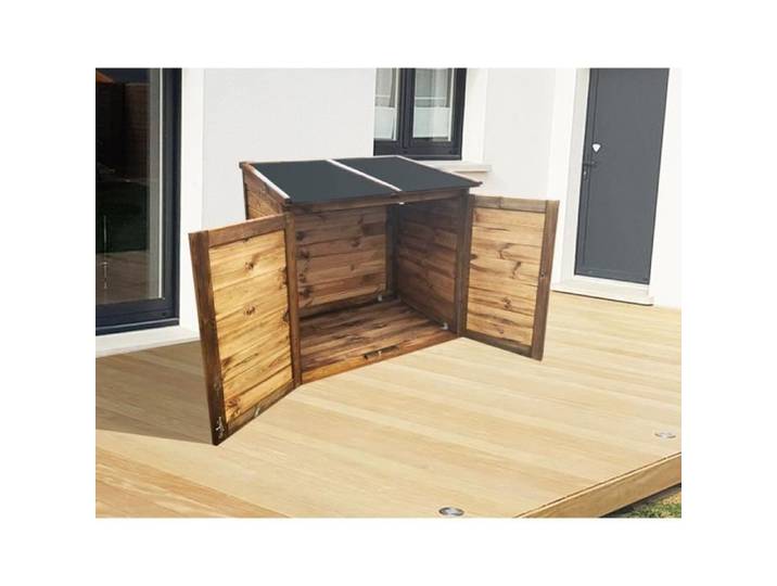 CHALET & JARDIN Coffre de jardin en bois Trocadero 600 - Capacité 600 L