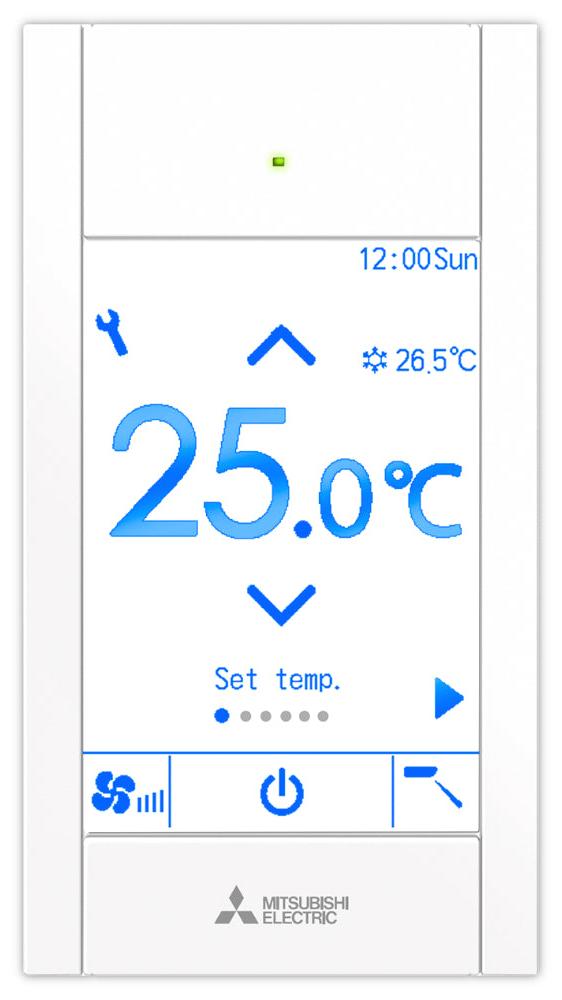 MITSUBISHI | Kabelfernbedienung Touch | PAR-CT01MAA-S | weiß