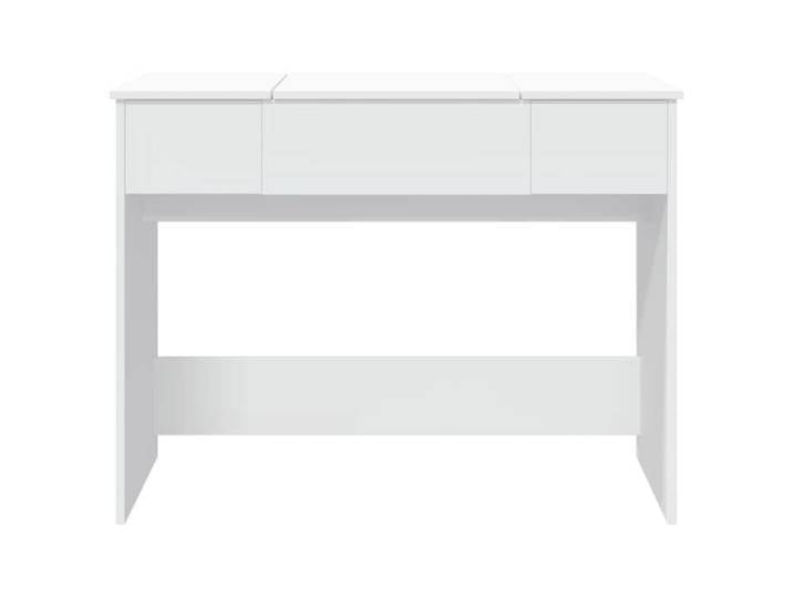 Promotion mai  * Coiffeuse avec miroir - Table de cosmétique - blanc 100x45x76 cm EU467840695