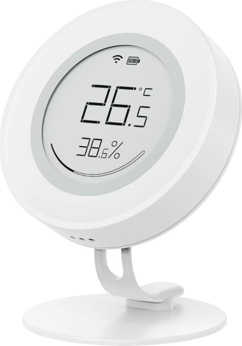 IMMAX NEO Smart Temperatur- und Feuchtigkeitssensor mit LCD, e-Ink, Zigbee 3.0