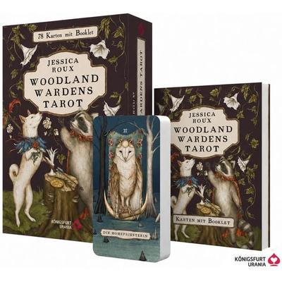 Woodland Wardens Tarot - Set mit Booklet u. 78 Karten, Set von Jessica Roux, Königsfurt-urania, 978-3-86826-590-3