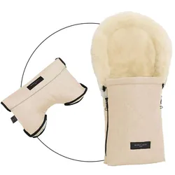 Werner Christ Baby Winterfußsack Oslo Bundle inkl. Handwärmer Moffy, beige