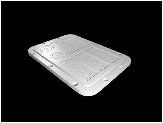 RITTAL Plaque de bride en plastique Taille 5 AX 2565.200 (2565200)