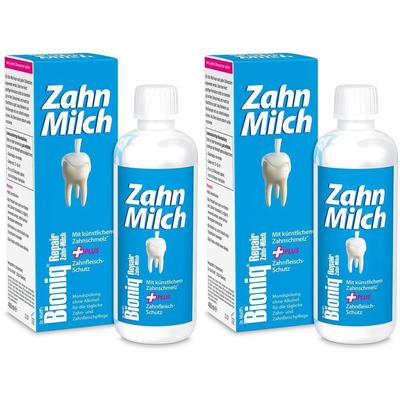 Bioniq Repair Zahn-Milch Mundspülung 2x 2x400 ml Mundwasser