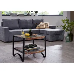 Beistelltisch Altholz 60x60x50 lackiert INDUSTRIAL #46