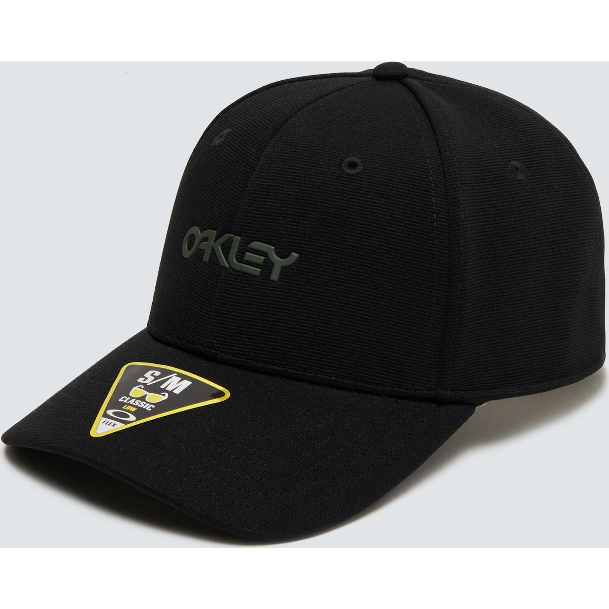 Oakley 6 Panel Stretch Metallic Hat blackout (02E) L/XL 912209-02E-L/XL