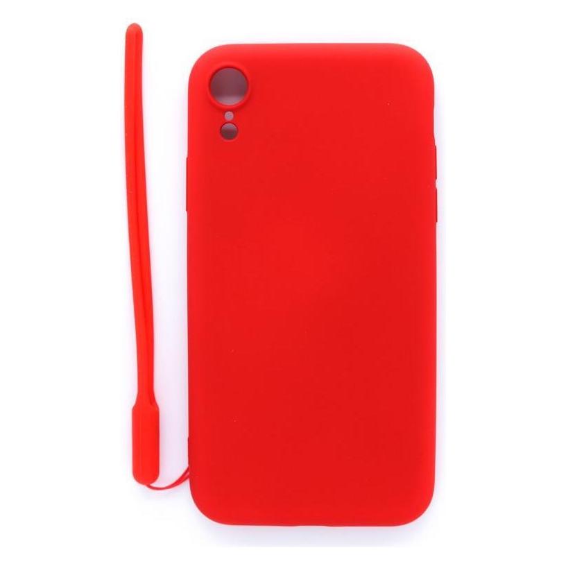 Evelatus iPhone XR Soft Touch Silicone Case with Strap (Apple iPhone XR) (EIXRSTSCSWSR)