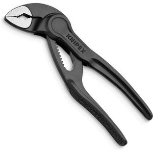 Knipex Wasserpumpenzange Cobra XS, 87 00 100, mit Schiebe-Einstellung, Metallgriffe, 100 x 24 mm