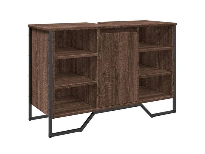 Armoire pour lavabo - GKK - Meuble sous Lavabo - pour Familles Hôtels - chêne marron 91x35x60 cm @@6651