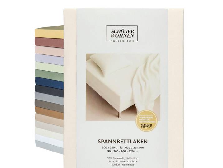Schöner Wohnen Spannbettlaken Flat, Weiß, 90x200 cm, Heimtextilien, Bettwäsche & Leintücher, Leintücher, Bettlaken