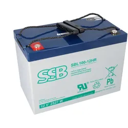 SSB Battery SBL100-12HR High-Rate AGM Bleiakku 12V 2725,8W/10 Min. M8-Schraubanschluss