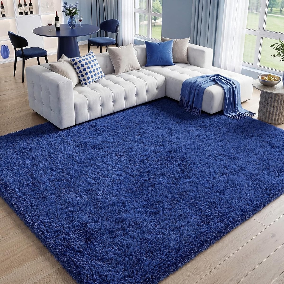 Multifunctioneel wasbaar vloertapijt met antislip, modern rechthoekig polyester tapijt voor slaapkamer, keuken of hal
