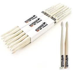 keepdrum 7A Hickory Schlagzeugstöcke 6 Paar (Schlagzeug), Drumsticks + Schlägel, Braun