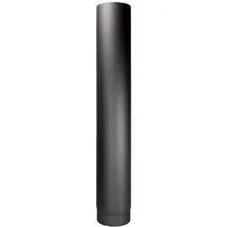 Bertrams Abgasrohr 05RL1000-150 1000 mm, Ø 150 x 2 mm, zylindrisch, schwarz