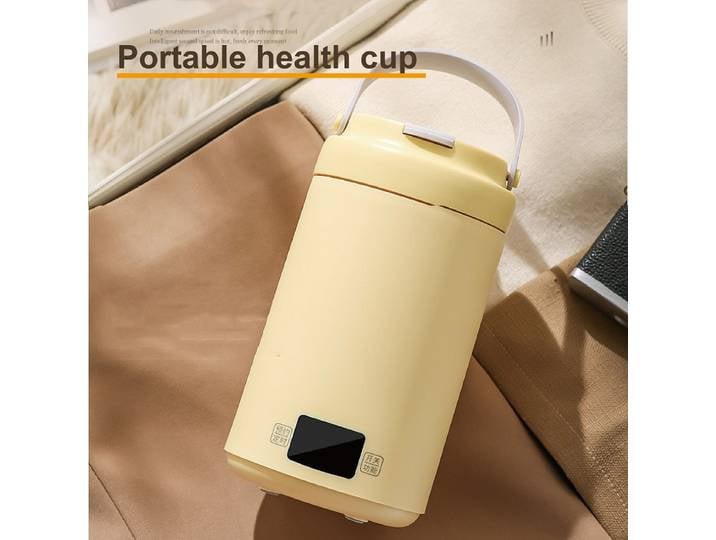 Marmite Électrique Multifonctionnelle 0,8 L, Mini Bouilloire Électrique, Pot à Nouilles pour Dortoir, Tasse à Ragoût Portable Isotherme avec Fonction de Réservation