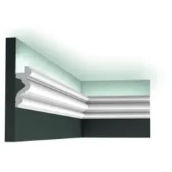 Voutenleiste 8 3x3 4 Stuck PU-Schaum-Leiste-2 Meter PFG035
