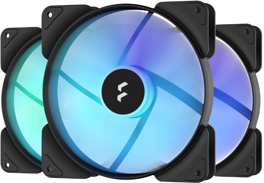 Fractal Design Aspect 14 RGB PWM 140mm Case Fan - Black, 3 Pack (FD-F-AS1-1407)